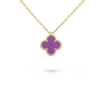 [Garvey]9.5MM MINI CLOVER PENDANT NECKLACE COLLECTION