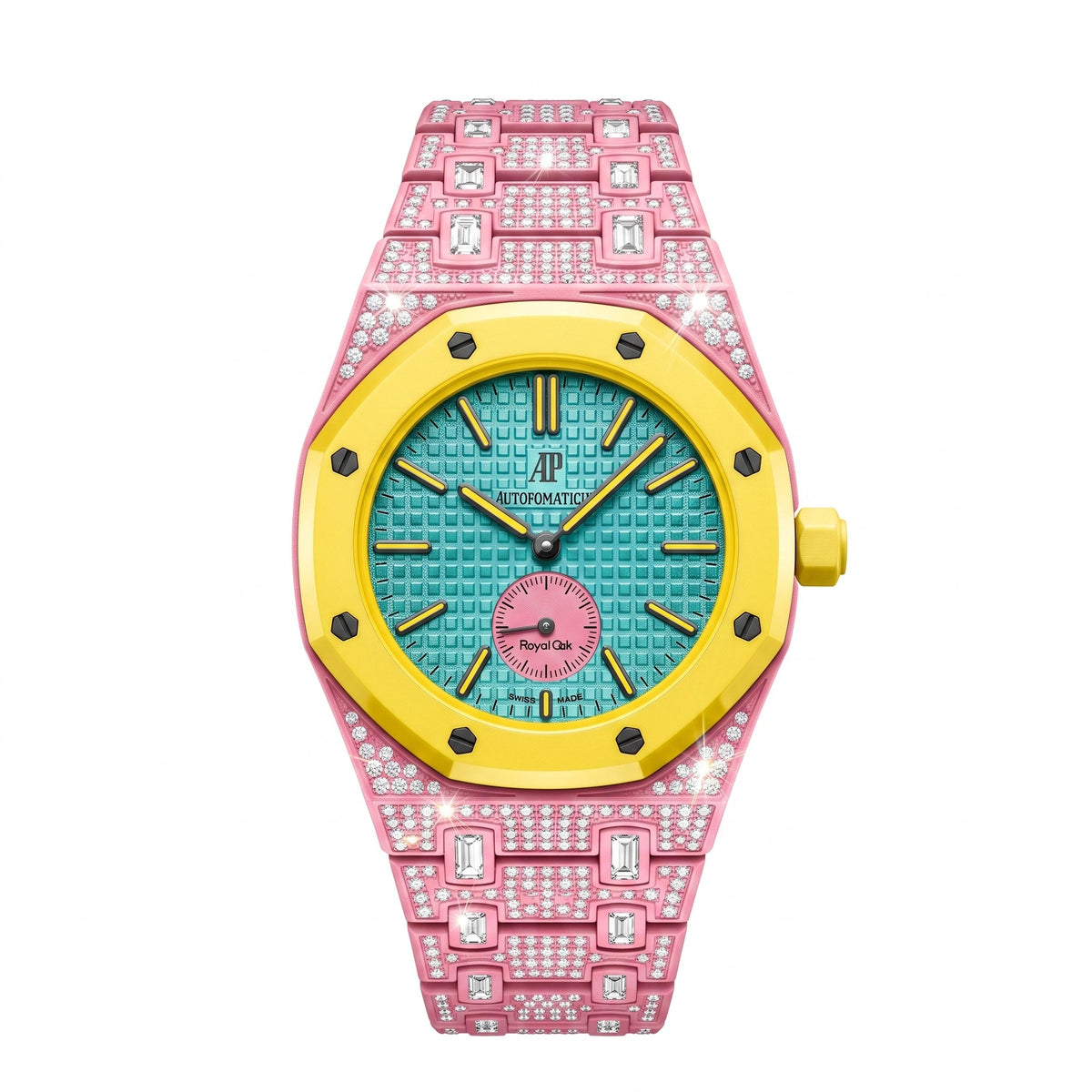 [Garvey]Royal Oak Pop Exclusive Bioceramic Case & Bioceramic Strap Full Diamond