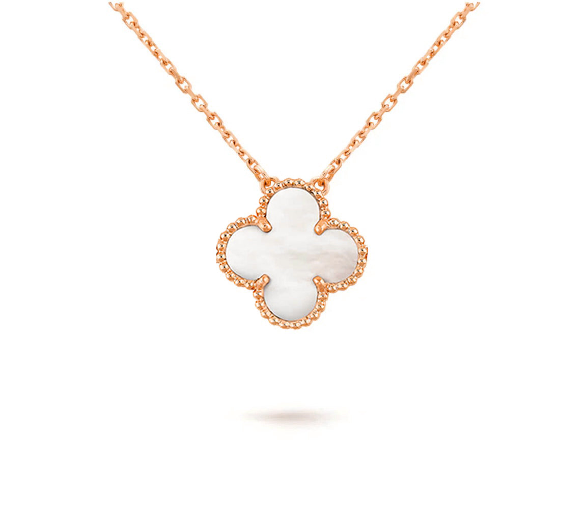 [Garvey]15MM CLOVER FLOWER PENDANT NECKLACE COLLECTION