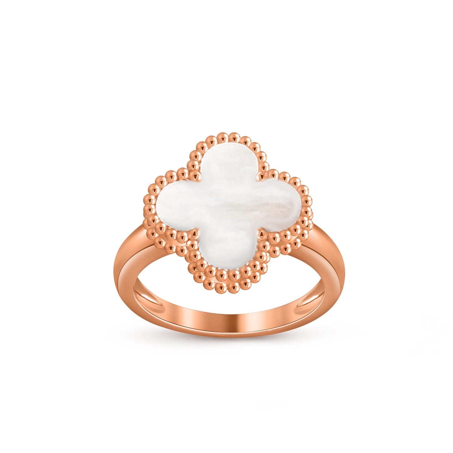 [Garvey]LUCKY CLOVER VINTAGE ROSE GOLD RING COLLECTION