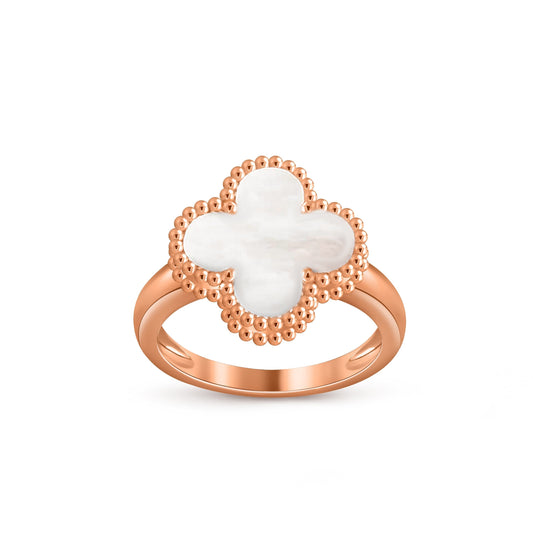 [Garvey]LUCKY CLOVER VINTAGE ROSE GOLD RING COLLECTION