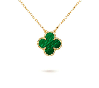 [Garvey]15MM CLOVER FLOWER PENDANT NECKLACE COLLECTION