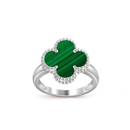 [Garvey]LUCKY CLOVER VINTAGE WHITE GOLD RING COLLECTION