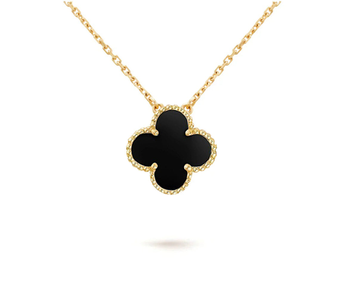 [Garvey]15MM CLOVER FLOWER PENDANT NECKLACE COLLECTION