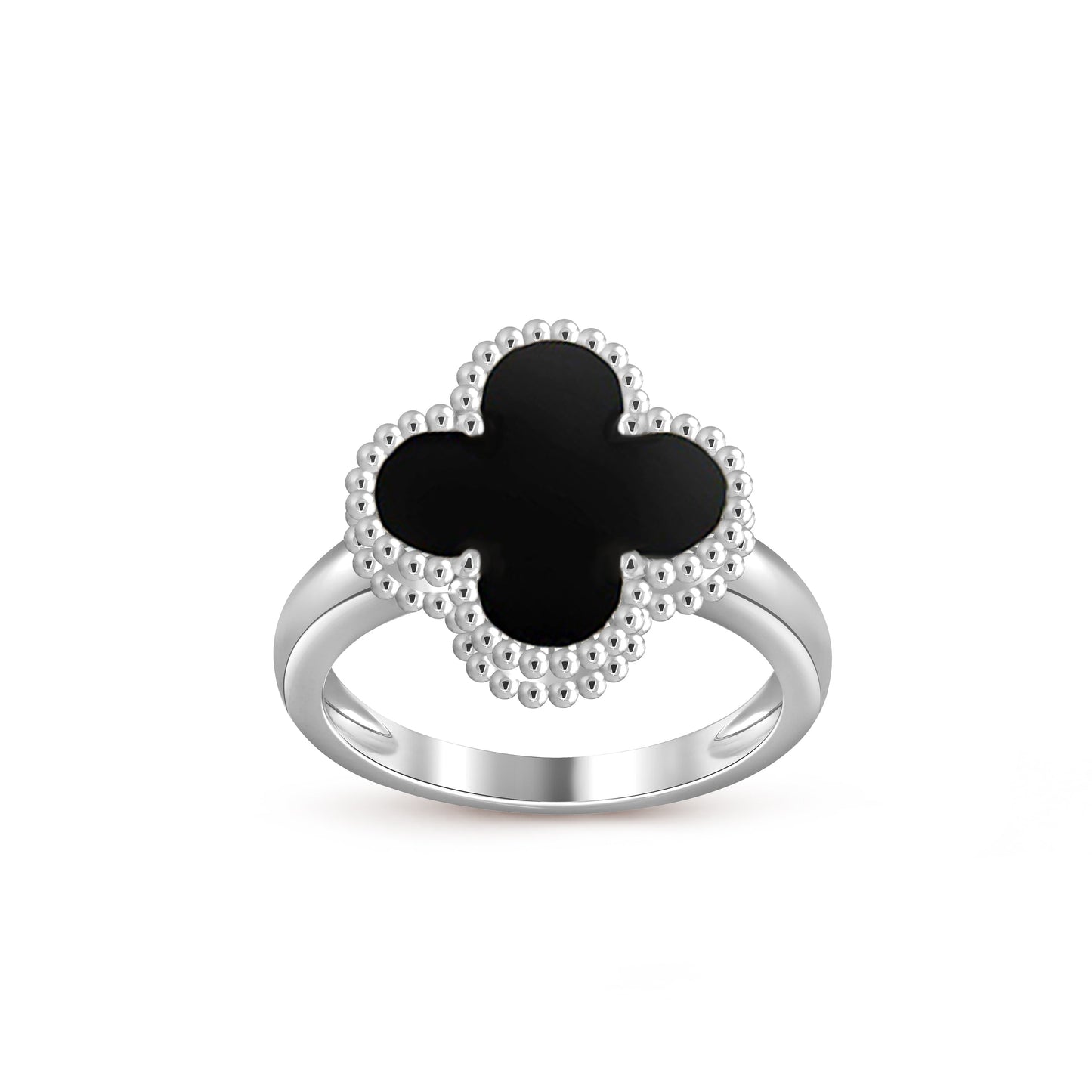 [Garvey]LUCKY CLOVER VINTAGE WHITE GOLD RING COLLECTION