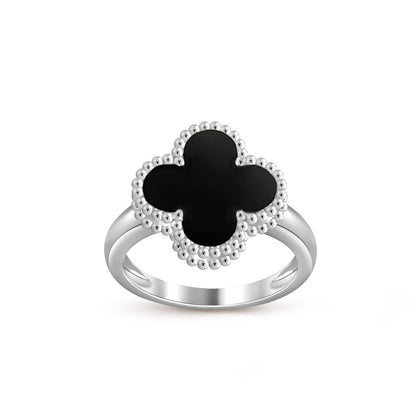 [Garvey]LUCKY CLOVER VINTAGE WHITE GOLD RING COLLECTION