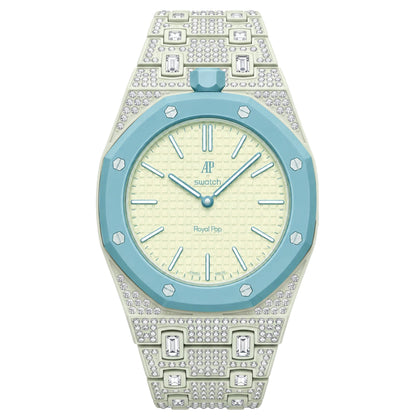 [Garvey]Royal Oak Pop Exclusive Bioceramic Case & Bioceramic Strap Full Diamond
