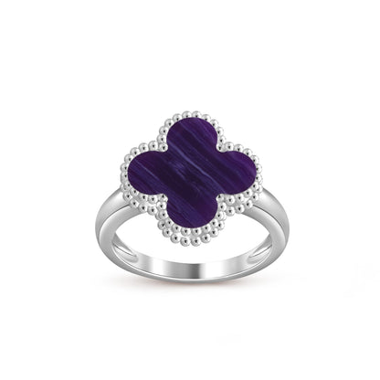 [Garvey]LUCKY CLOVER VINTAGE WHITE GOLD RING COLLECTION