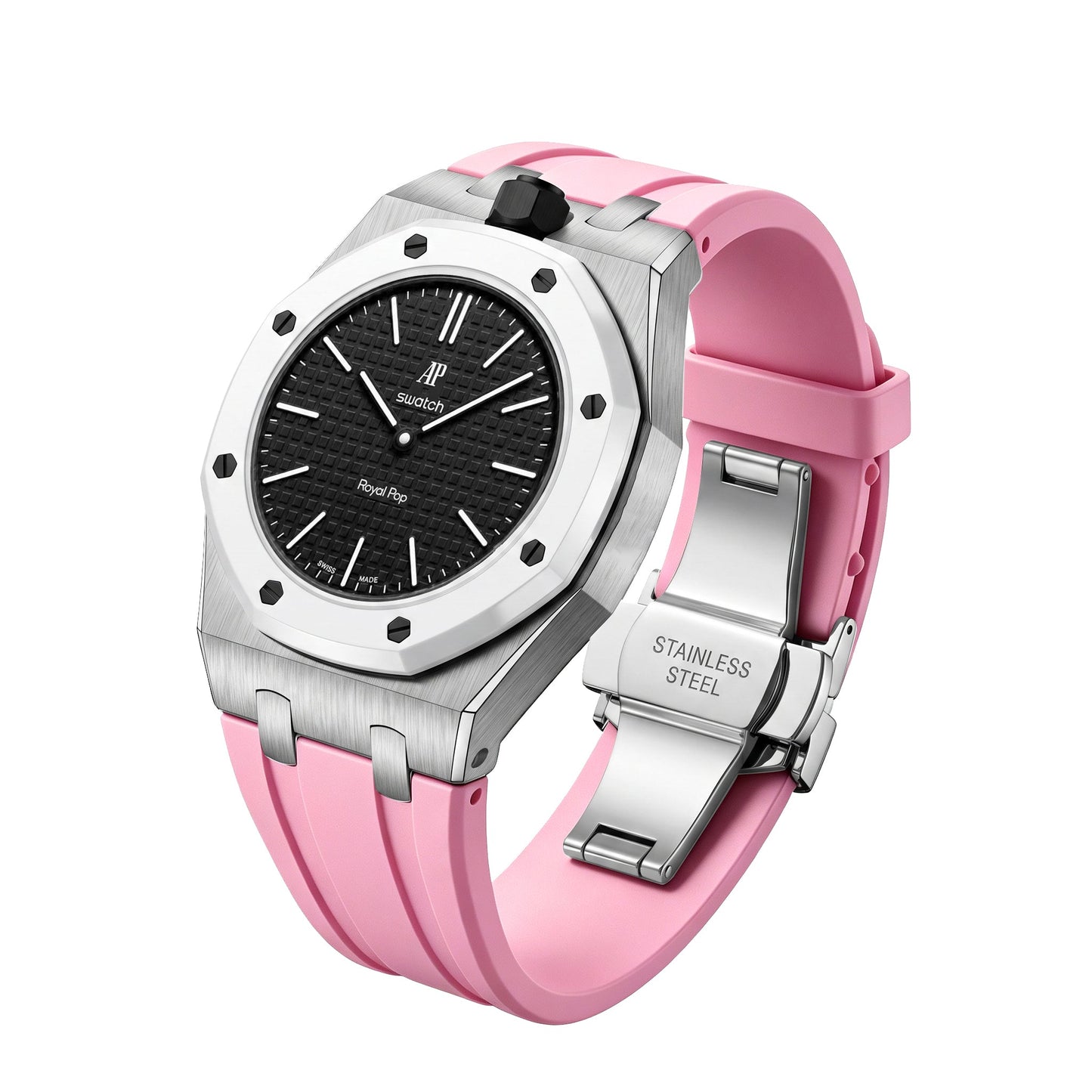 [Garvey]Royal Oak Pop Exclusive Steel Case & Silicone Strap With Cradle
