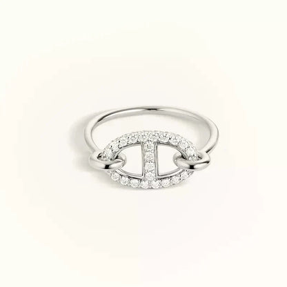 [Garvey ]RONDE SMALL SILVER DIAMOND RING
