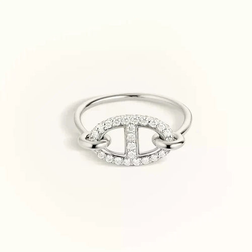[Garvey ]RONDE SMALL SILVER DIAMOND RING