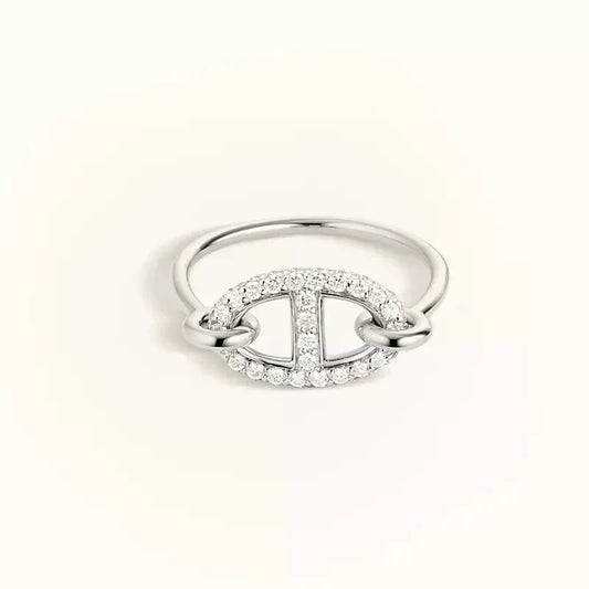 [Garvey]RONDE SMALL SILVER DIAMOND RING