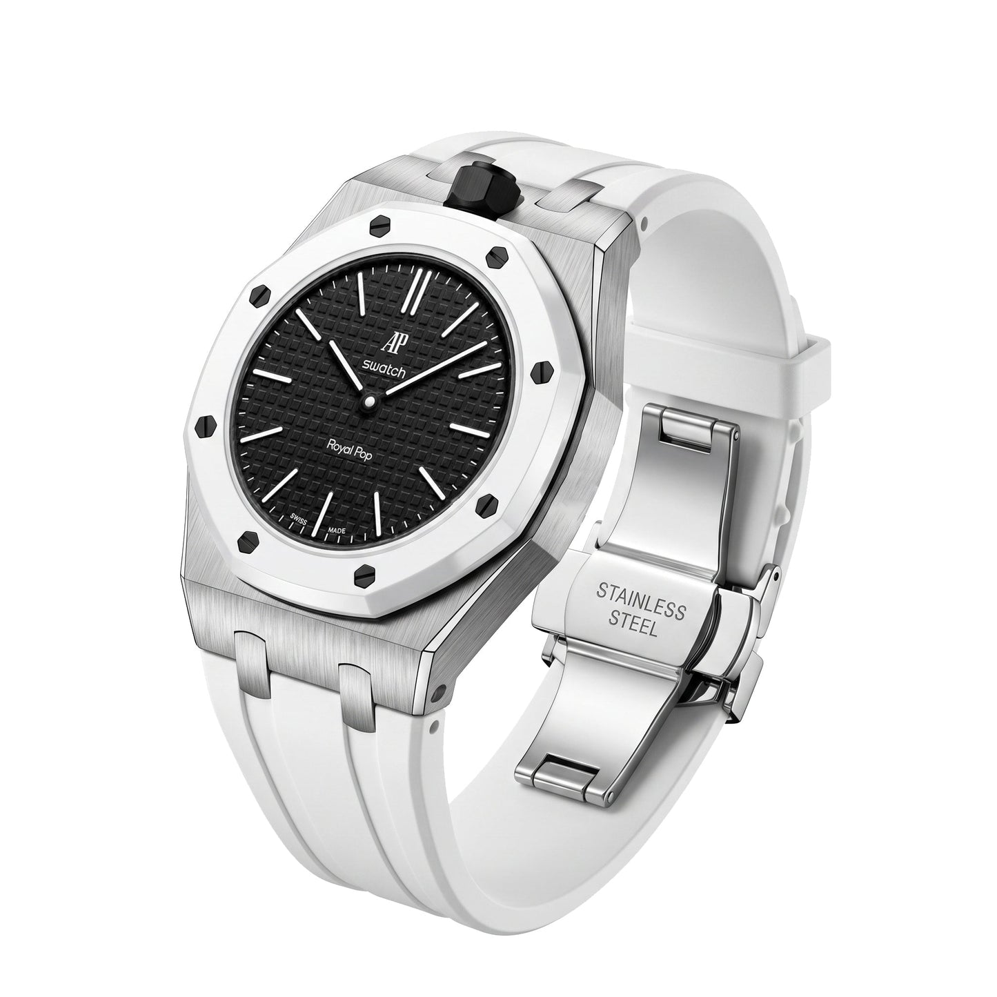 [Garvey]Royal Oak Pop Exclusive Steel Case & Silicone Strap With Cradle