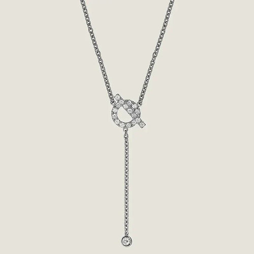 [Garvey ]FINESSE SILVER DIAMOND NECKLACE