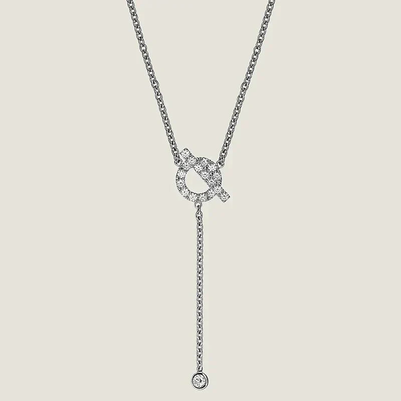 [Garvey]FINESSE SILVER DIAMOND NECKLACE