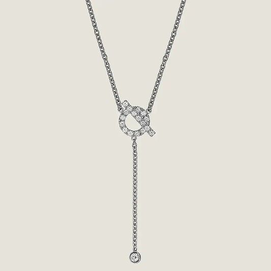 [Garvey]FINESSE SILVER DIAMOND NECKLACE