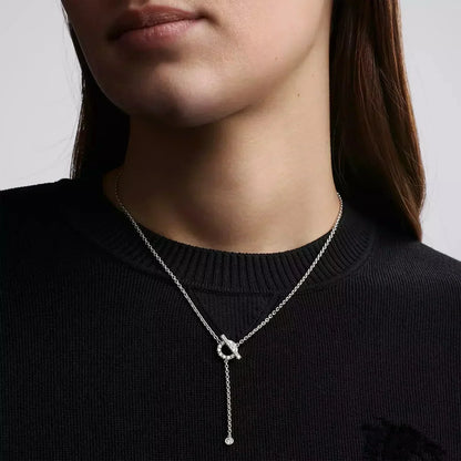 [Garvey]FINESSE SILVER DIAMOND NECKLACE
