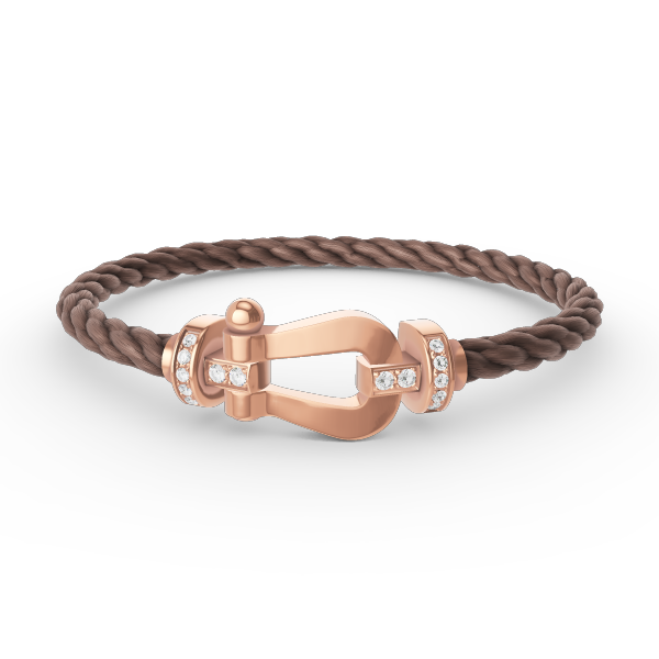 [Garvey ]FORCE LARGE HORSESHOE HALF DIAMOND BRACELET ROSE GOLD