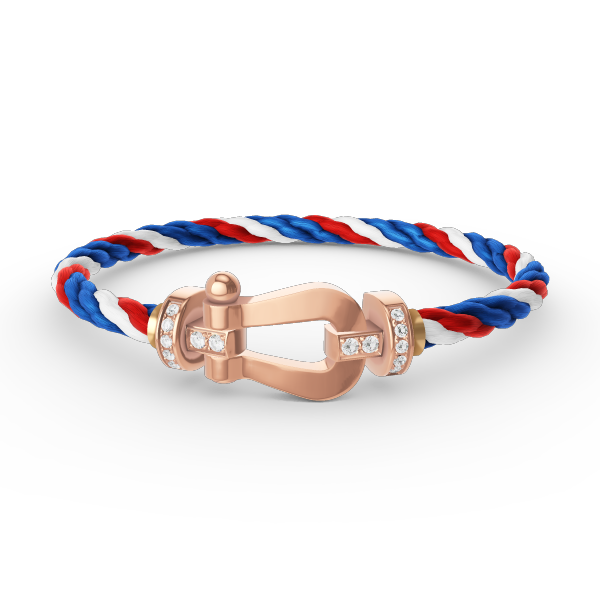 [Garvey ]FORCE LARGE HORSESHOE HALF DIAMOND BRACELET ROSE GOLD