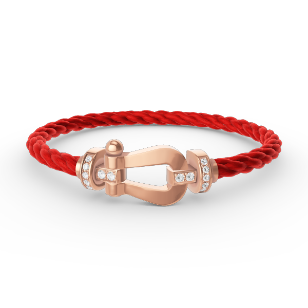 [Garvey ]FORCE LARGE HORSESHOE HALF DIAMOND BRACELET ROSE GOLD