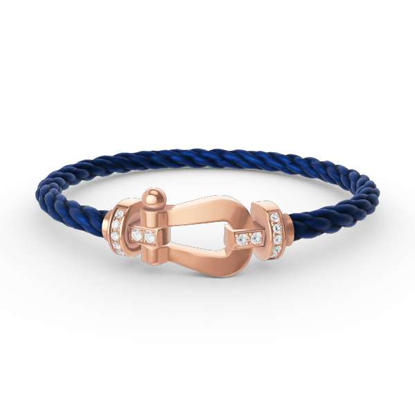 [Garvey ]FORCE LARGE HORSESHOE HALF DIAMOND BRACELET ROSE GOLD