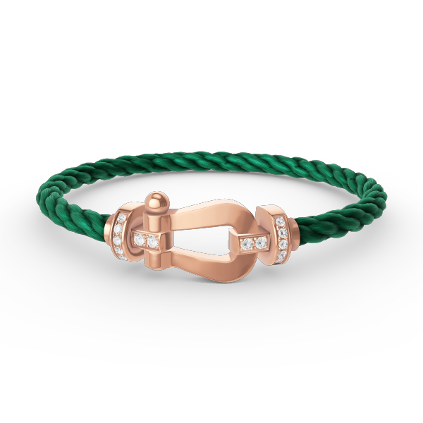 [Garvey ]FORCE LARGE HORSESHOE HALF DIAMOND BRACELET ROSE GOLD