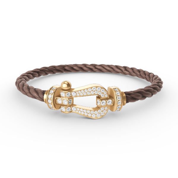 [Garvey ]FORCE LARGE HORSESHOE FULL DIAMOND BRACELET GOLD