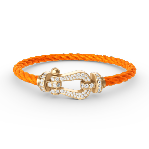[Garvey ]FORCE LARGE HORSESHOE FULL DIAMOND BRACELET GOLD