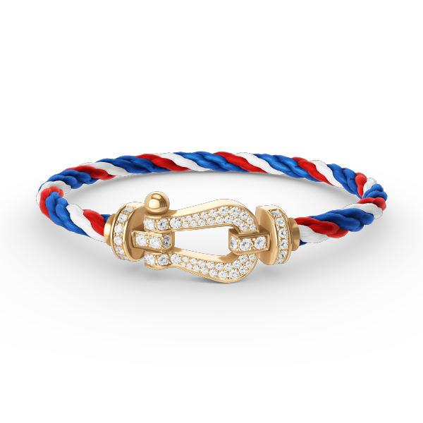 [Garvey ]FORCE LARGE HORSESHOE FULL DIAMOND BRACELET GOLD