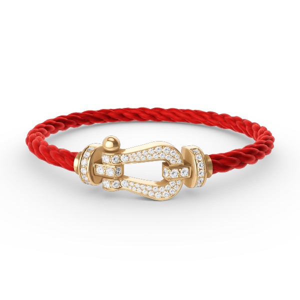 [Garvey ]FORCE LARGE HORSESHOE FULL DIAMOND BRACELET GOLD