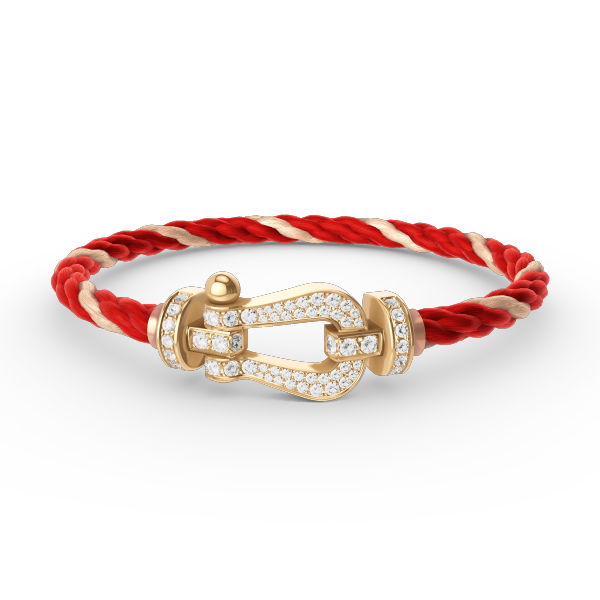 [Garvey ]FORCE LARGE HORSESHOE FULL DIAMOND BRACELET GOLD