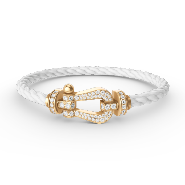 [Garvey ]FORCE LARGE HORSESHOE FULL DIAMOND BRACELET GOLD