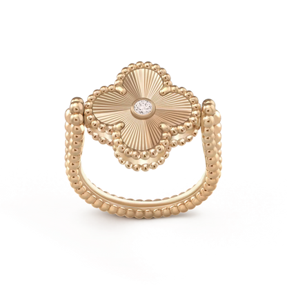 [Garvey ]CLOVER RIVERSIBLE ROSE GOLD RING