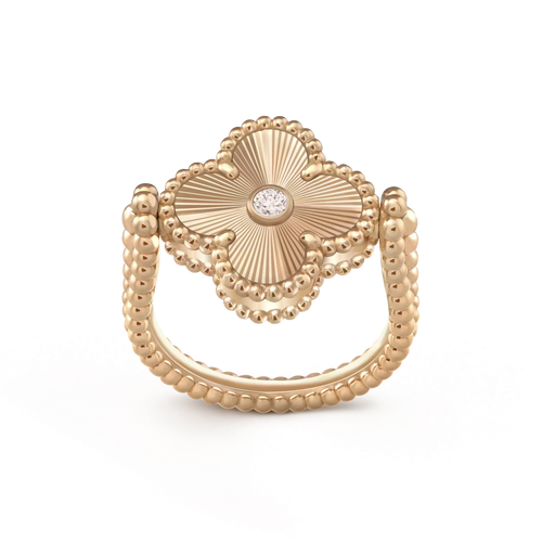 [Garvey ]CLOVER RIVERSIBLE ROSE GOLD RING