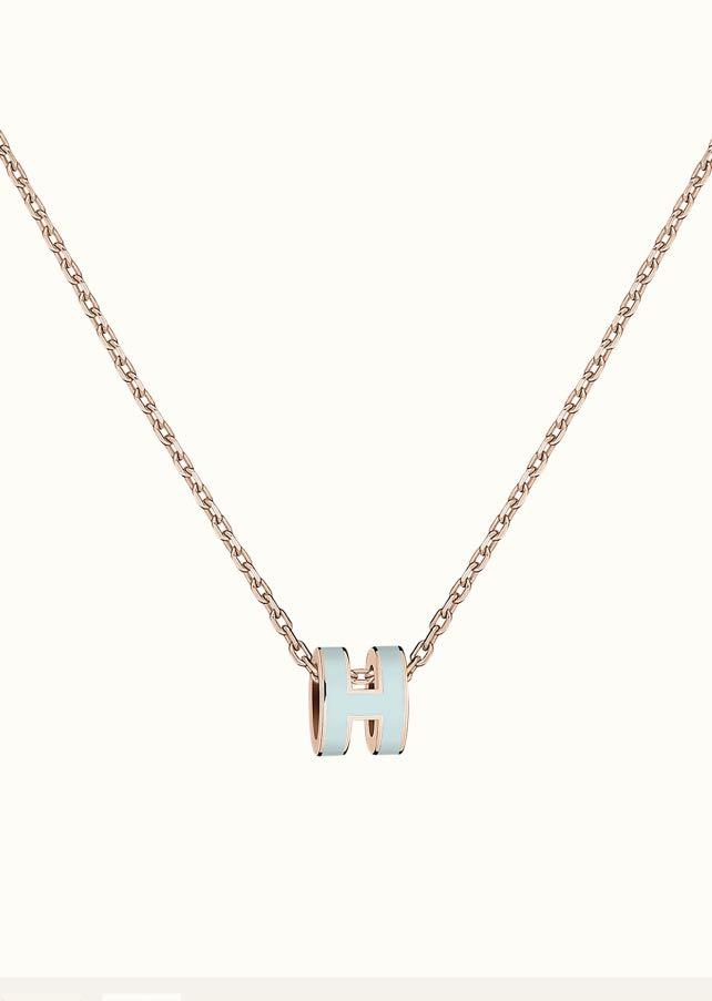 [Garvey]POP H LIGHT BLUE NECKLACE