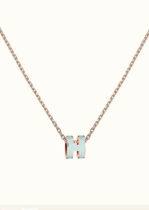 [Garvey]POP H LIGHT BLUE NECKLACE