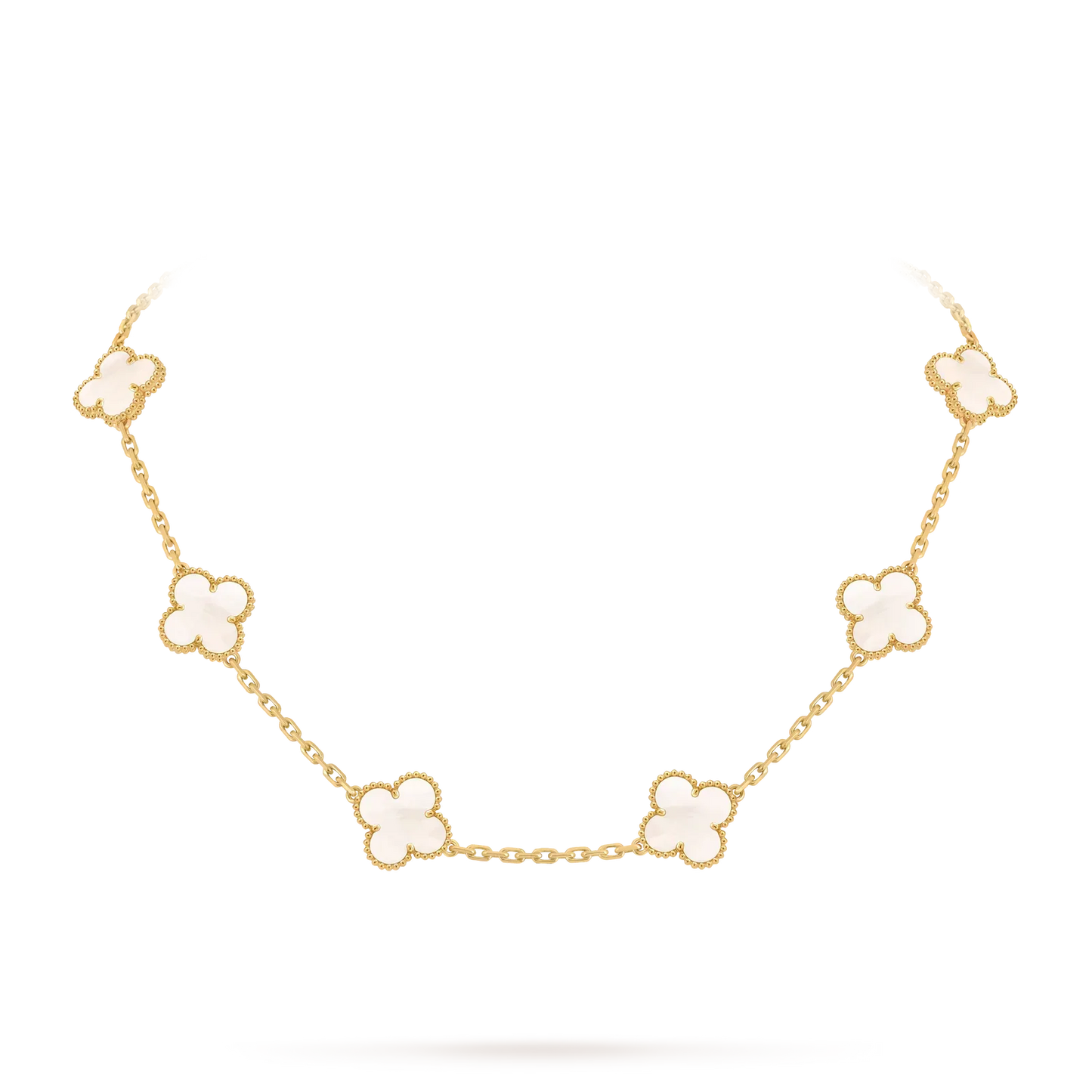 [Garvey]CLASSIC LUCKY 10-MOTIF CLOVER NECKLACE GOLD COLLECTION