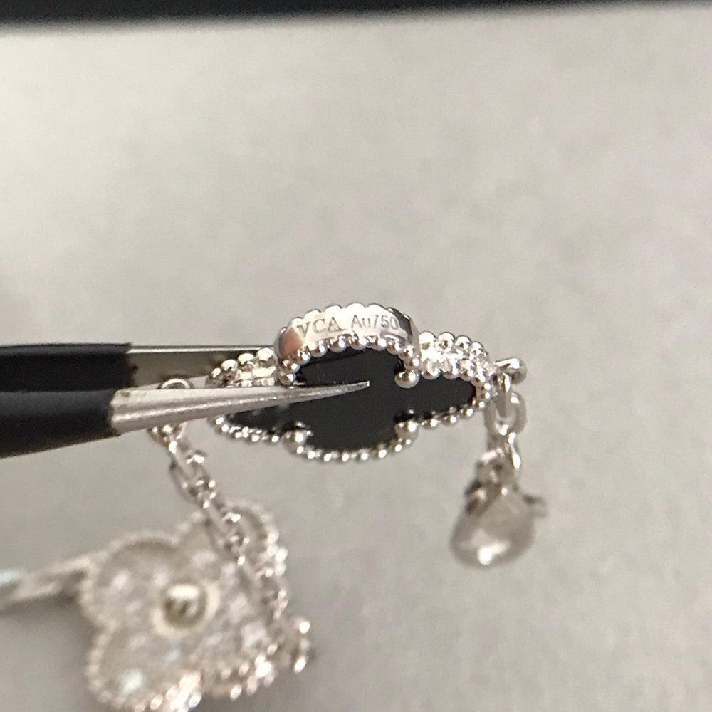 [Garvey ] CLOVER 5 MOTIF ONYXS BRACELET COLLECTION