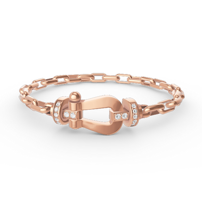 [Garvey ]FORCE LARGE HORSESHOE CLASP  METAL BRACELET