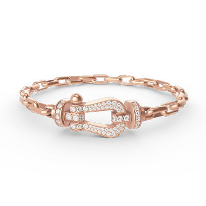 [Garvey ]FORCE LARGE HORSESHOE CLASP  METAL BRACELET