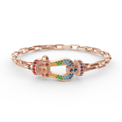 [Garvey ]FORCE LARGE HORSESHOE CLASP  METAL BRACELET