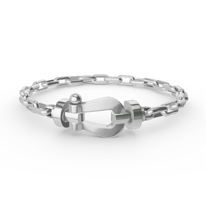 [Garvey ]FORCE LARGE HORSESHOE CLASP  METAL BRACELET