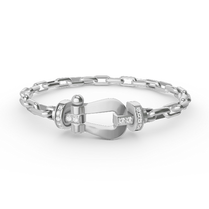 [Garvey ]FORCE LARGE HORSESHOE CLASP  METAL BRACELET