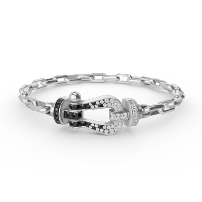 [Garvey ]FORCE LARGE HORSESHOE CLASP  METAL BRACELET