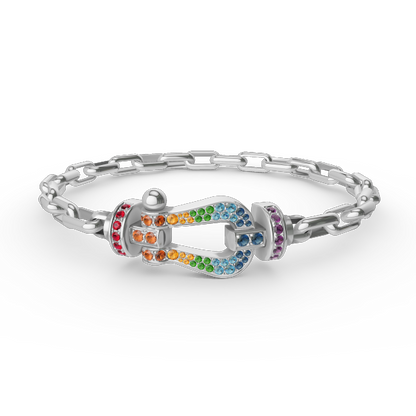 [Garvey ]FORCE LARGE HORSESHOE CLASP  METAL BRACELET