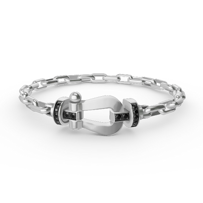 [Garvey ]FORCE LARGE HORSESHOE CLASP  METAL BRACELET