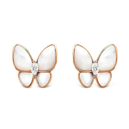 [Garvey ]BUTTERFLY MOP DIAMOND EARRINGS