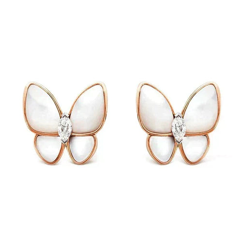 [Garvey ]BUTTERFLY MOP DIAMOND EARRINGS