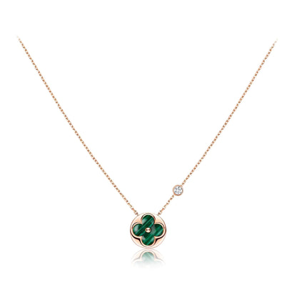 [Garvey]SUN PEDANT ROSE GOLD 1 DIAMOND NECKLACE