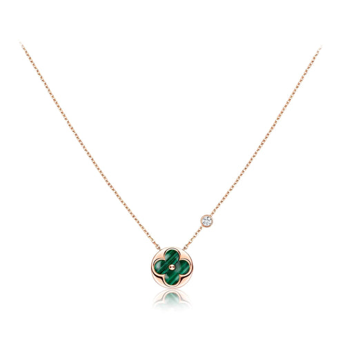 [Garvey]SUN PEDANT ROSE GOLD 1 DIAMOND NECKLACE